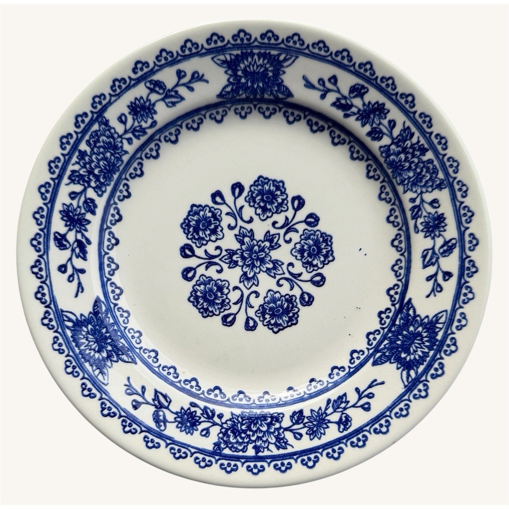 Vintage Royal China Hampshire Blue Dessert Plate 6.5" Cavalier Ironstone USA